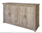 4 Doors Console, Two fixed shelves, Drift Sand finish