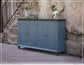 4 Doors Console, Sky Blue Finish