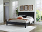 Danziar King Panel Bed with Mirrored Dresser, Chest and 2 Nightstands