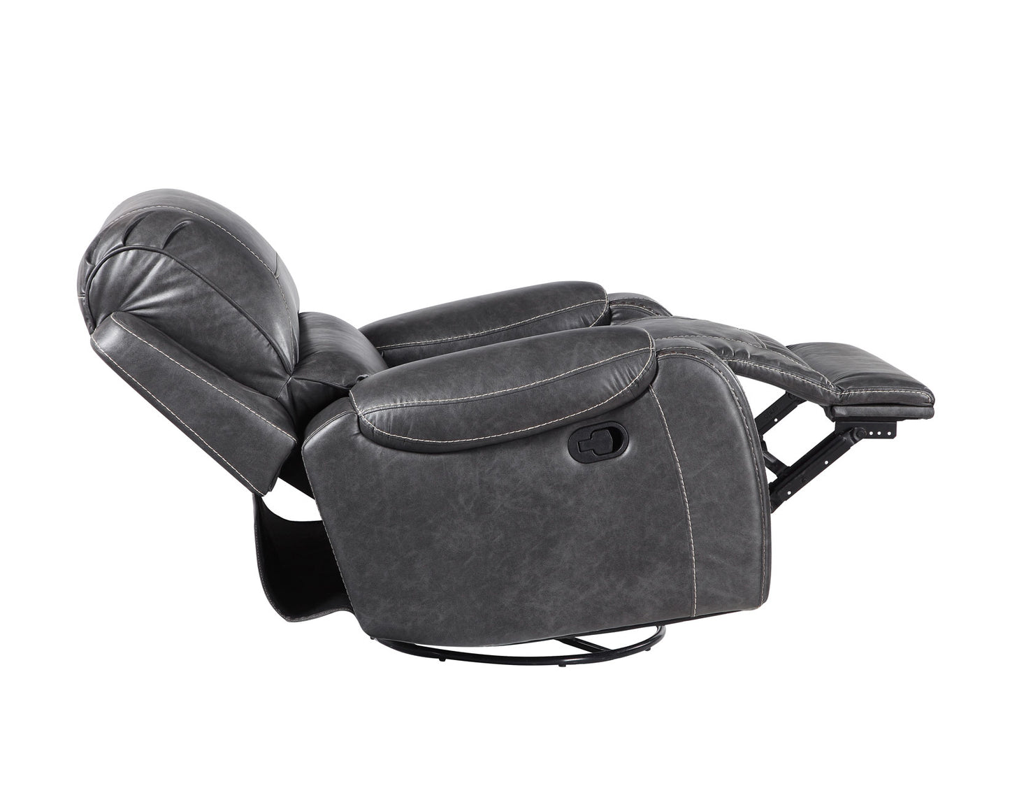 Keily Recliner, Manual Swivel, Glider, Grey