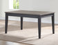 Raven Noir 59.5 Inch Dining Table
