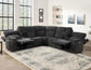 Seattle 3-Piece Dual-Power Reclining Sectional w/Dual Wireless-Charging Consoles
