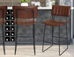Tribeca 24″ Commercial Grade Counter Stool, Cordovan Vegan Leather