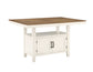 Hyland 80-inch Counter Table w/20-inch Leaf, Brown