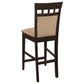 Gabriel 5-piece Square Counter Height Dining Set Cappuccino