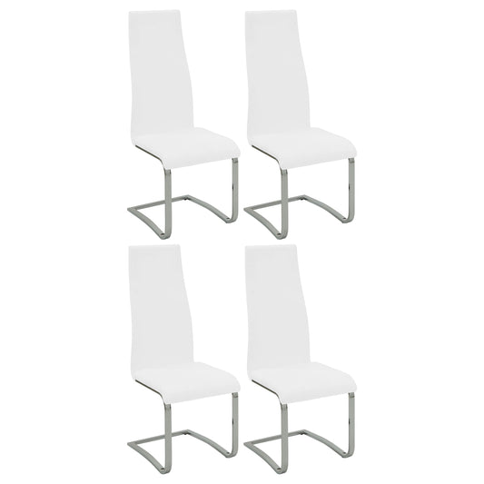 Montclair Upholstered Dining Side Chair White (Set of 4)