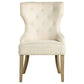 Baney Tufted Upholstered Dining Chair Beige and Rustic Grey