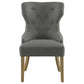 Baney Tufted Upholstered Dining Chair Grey and Rustic Grey