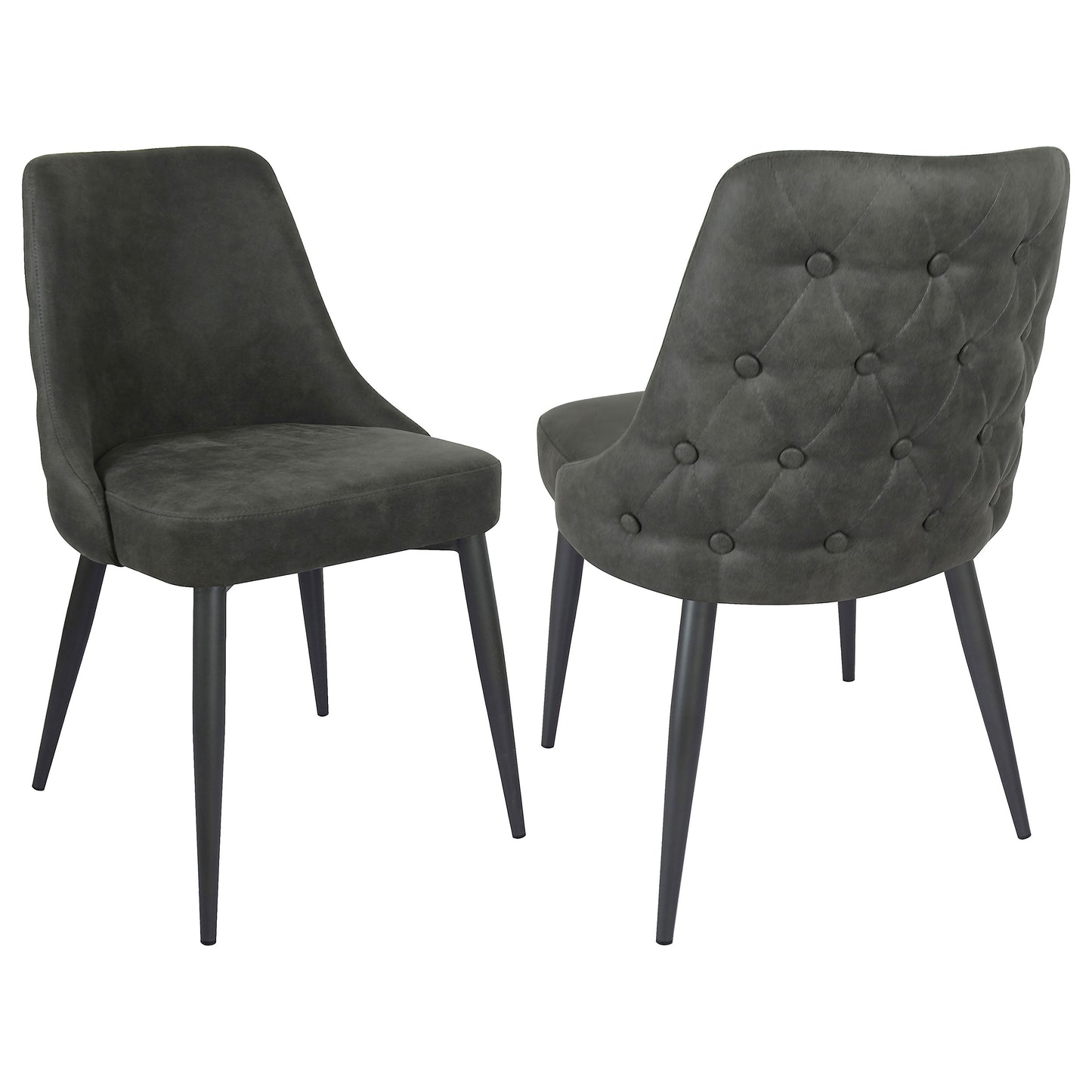 Cosmo Upholstered Curved Back Side Chairs (Set of 2)