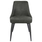Cosmo Upholstered Dining Side Chair Grey (Set of 2)