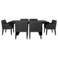 Catherine 7-piece Rectangular Dining Table Set Black