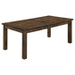 Coleman 7-piece Rectangular Dining Set Rustic Golden Brown
