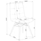 Aiken Upholstered Dining Side Chair Brown (Set of 4)