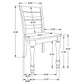 Madelyn Wood Dining Side Chair Coastal White (Set of 2)