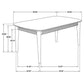 Partridge Rectangular 80-inch Dining Table Natural Sheesham