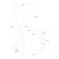 Kerwin 7-piece Rectangular Dining Table Set Grey and Chrome