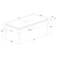 Carone 5-piece 81-inch Rectangular Black Glass Dining Set Teal