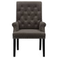 Alana Upholstered Tufted Arm Chair with Nailhead Trim