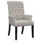 Alana Upholstered Tufted Arm Chair with Nailhead Trim