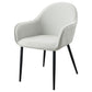 Emma Fabric Upholstered Dining Arm Chair Fog Grey (Set of 2)