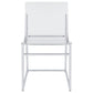 Adino Acrylic Dining Side Chair Chrome (Set of 2)