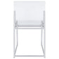 Adino Acrylic Dining Side Chair Chrome (Set of 2)