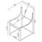 Adino Acrylic Dining Side Chair Chrome (Set of 2)