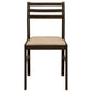 Bucknell 3-piece Round Drop Leaf Dining Table Set Cappuccino