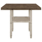 Sarasota 60-inch Extension Counter Dining Table Rustic Cream