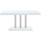 Brooklyn 5-piece Rectangular Dining Set White High Gloss
