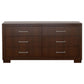 Jessica 5-piece Eastern King LED Bedroom Set Cappuccino