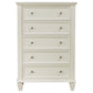 Sandy Beach 5-drawer Bedroom Chest Cream White