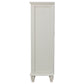 Sandy Beach 8-drawer Door Chest Cream White