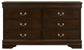 Louis Philippe 4-piece Eastern King Bedroom Set Cappuccino