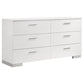 Felicity 5-piece California King Bedroom Set White Gloss