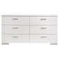 Felicity 5-piece California King Bedroom Set White Gloss
