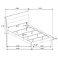 Felicity Wood California King Panel Bed White High Gloss