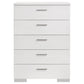 Felicity 5-piece California King Bedroom Set White Gloss
