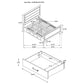 Kauffman Wood Queen Storage Panel Bed Washed Taupe