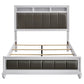 Barzini Wood Eastern King Panel Bed White