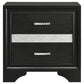 Miranda 3-drawer Nightstand Black