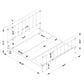 Livingston Metal Eastern King Open Frame Bed Dark Bronze