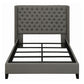 Bancroft Upholstered Eastern King Wingback Bed Grey