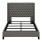 Bancroft Upholstered Queen Wingback Bed Grey