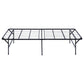 Mabel Metal Twin Mattress Support Platform Bed Black
