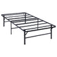 Mabel Metal Twin Mattress Support Platform Bed Black