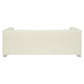 Chaviano 3-piece Upholstered Track Arm Sofa Set Pearl White