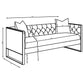 Eastbrook 2-piece Velvet Upholstered Tufted Sofa Set Grey