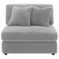 Blaine Upholstered Reversible Chaise Sectional Sofa Fog