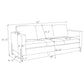 Tilly 3-piece Upholstered Track Arm Sofa Set Oatmeal